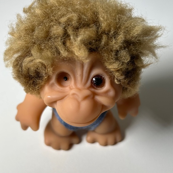 Vintage 1965 Thomas Dam Baby Monkey Troll Doll RARE VHTF (B9) - Picture 8 of 16